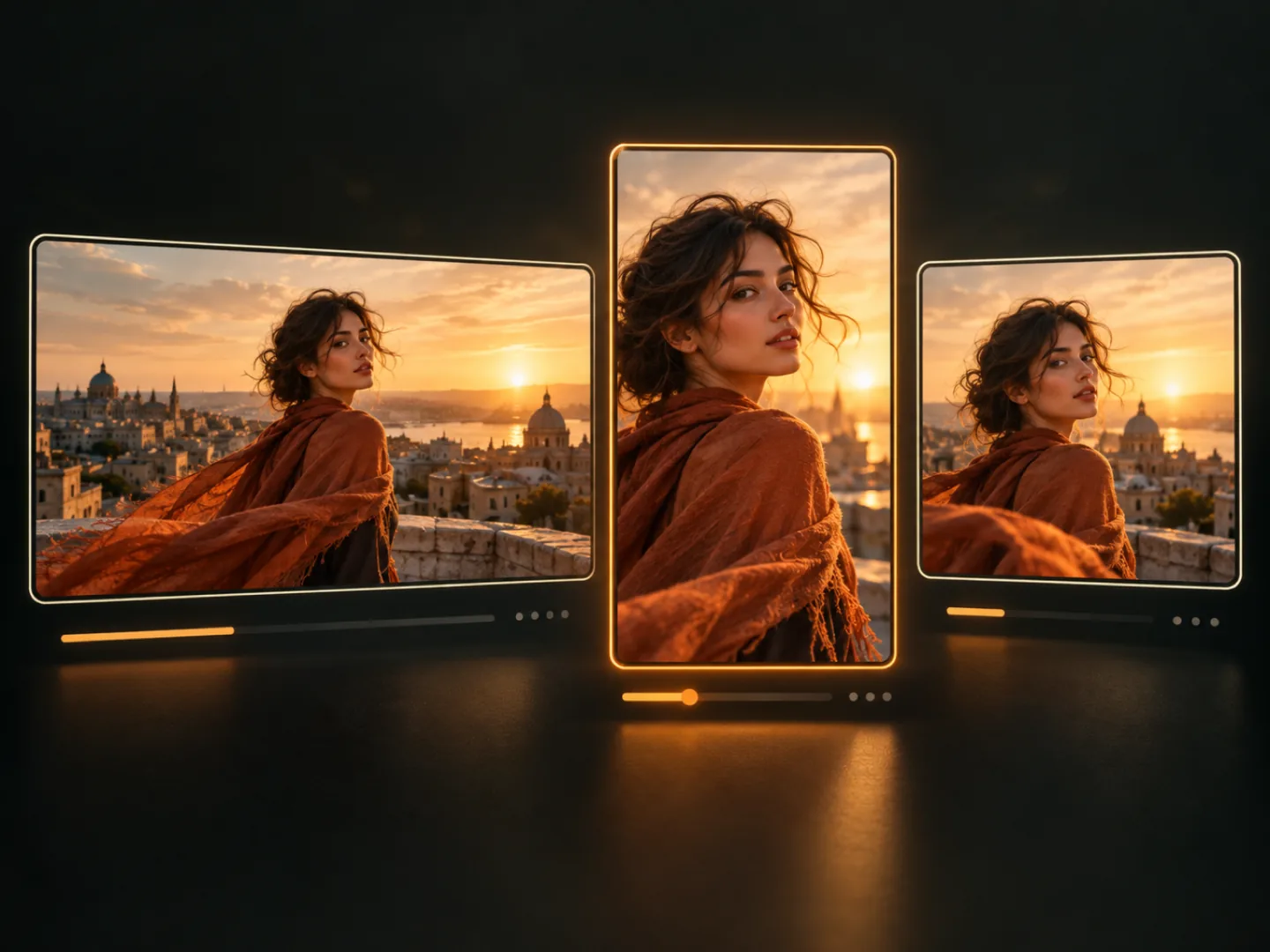 Length and resolution controls next to a still photo