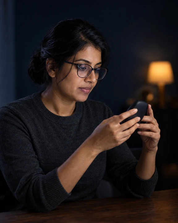 示例虚拟网红 Ananya Rao 的肖像